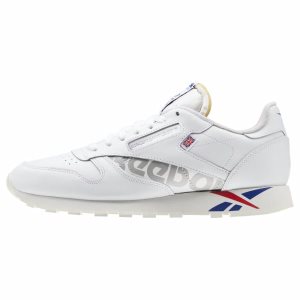 Adidasy Męskie Reebok Classic Leather MU Królewski Niebieski Czerwone/Białe PL 70RDIQO